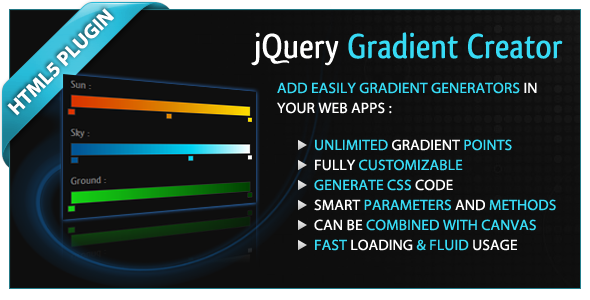 jQuery Gradient Creator
