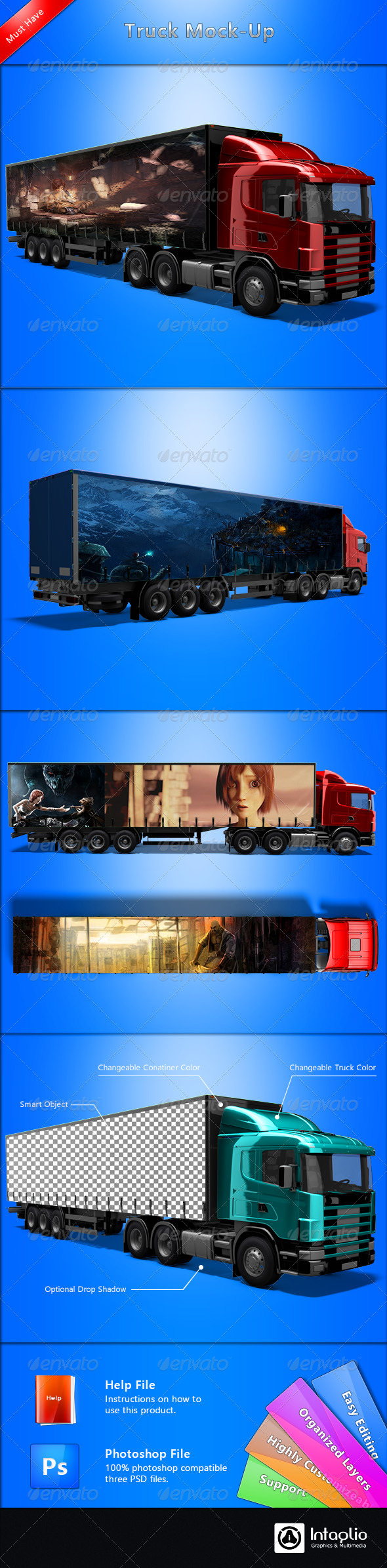 GraphicRiver Truck Mock-up 2383120 GraphicRiver Truck Mock-up 2383120