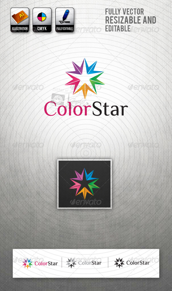 GraphicRiver ColorStar Logo Template 2396816 GraphicRiver ColorStar Logo Template 2396816