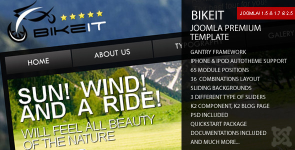 BikeIT - Premium Joomla Template - Travel Retail
