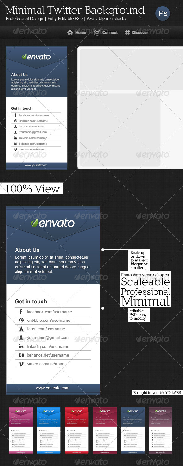 Minimal Twitter Background V2 - Twitter Social Media