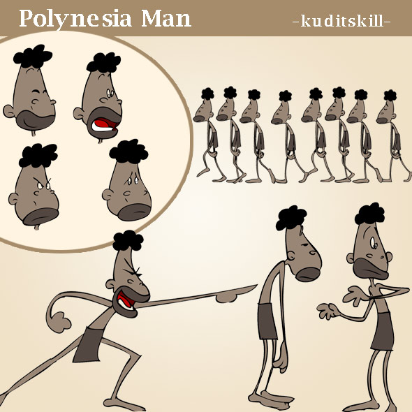 Polynesia Man - 3DOcean Item for Sale