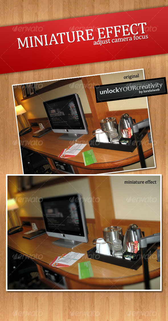 Tilt-Shift Miniature Effect - Adjust Camera Focus - Photo Effects Actions