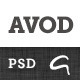 Avod PSD - ThemeForest Item for Sale