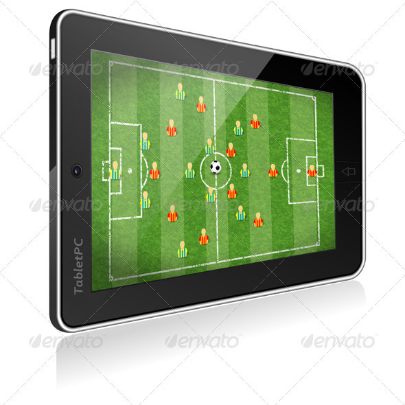 Tablet PC with Football Game - Computers Technology
