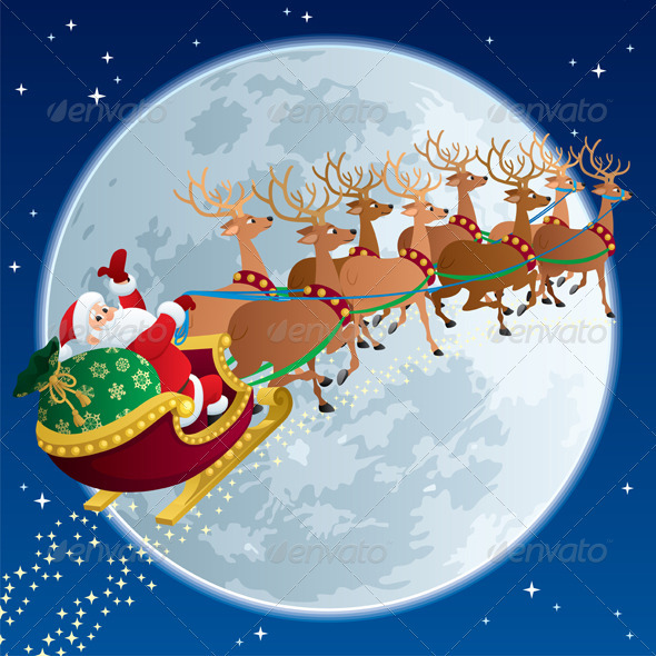 Santa Sleigh 2 - Christmas Seasons/Holidays