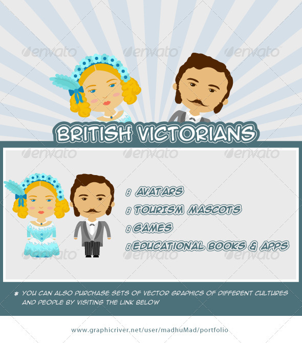 British Victorian Couple - People Characters