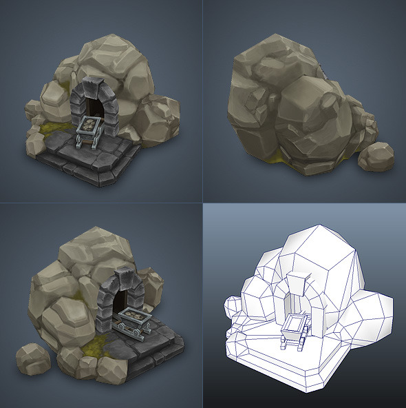 low poly maya