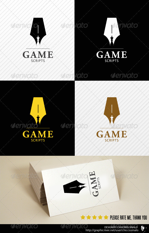 GraphicRiver Game Scripts Logo Template 2436672 GraphicRiver Game Scripts Logo Template 2436672