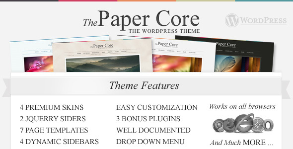 The PaperCore - Elegant Wordpress Theme - Portfolio Creative