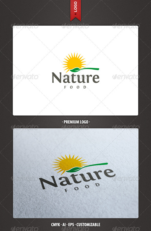 Nature Food Logo Template - Food Logo Templates