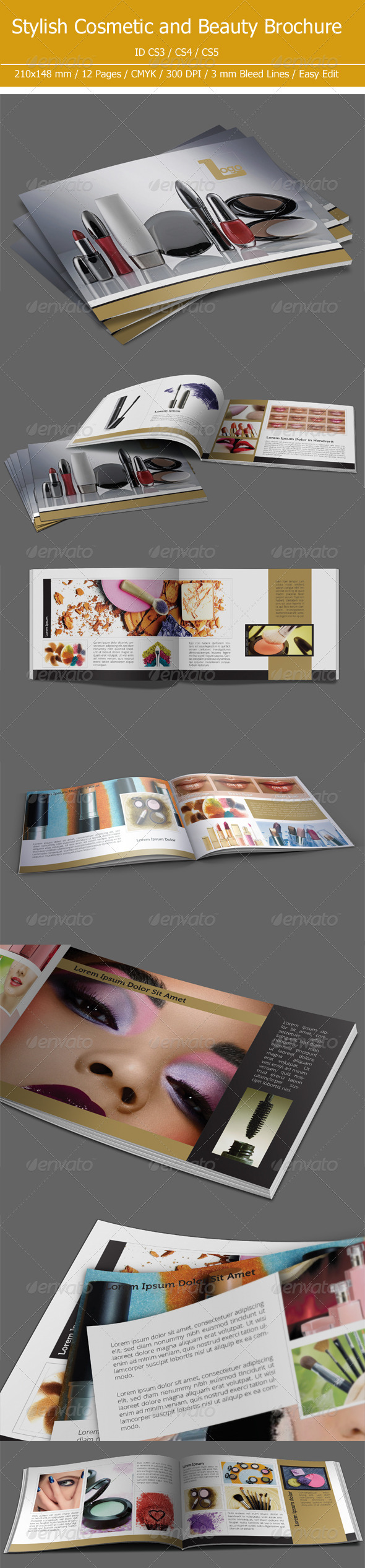 Cosmetic & Beauty Brochure - Brochures Print Templates