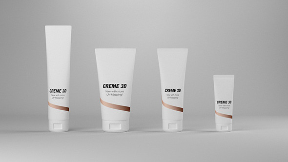 Cosmetic Cream Tubes - 3DOcean Item for Sale
