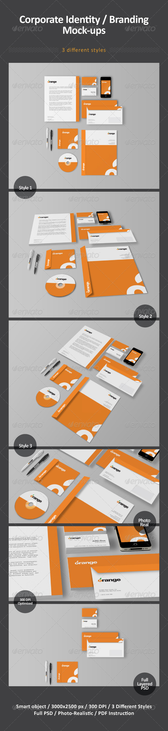 GraphicRiver Corporate Identity Branding Mock-ups 2453625 GraphicRiver Corporate Identity Branding Mock-ups 2453625