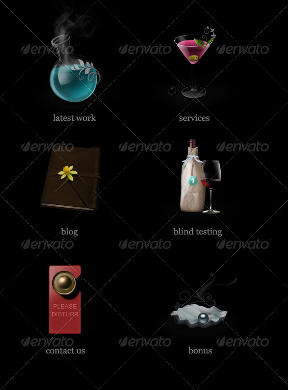 icons for portfolio site - Objects Icons