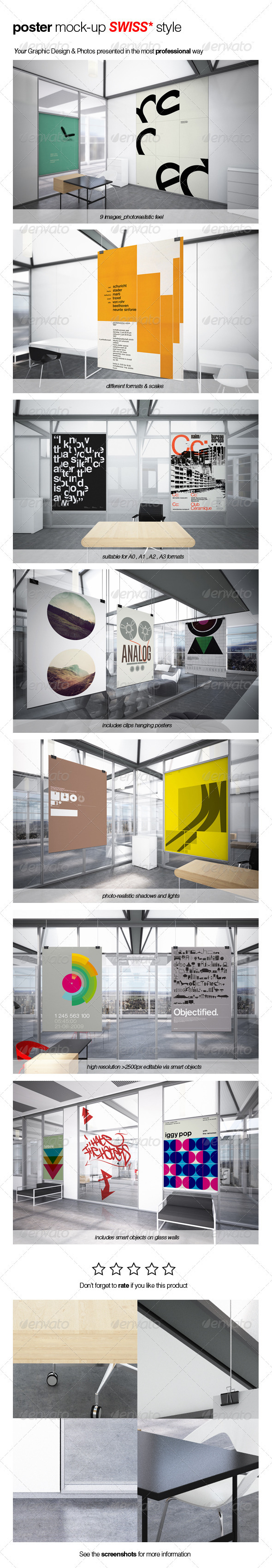 GraphicRiver Poster Mock-up SWISS Style 2460975 GraphicRiver Poster Mock-up SWISS Style 2460975