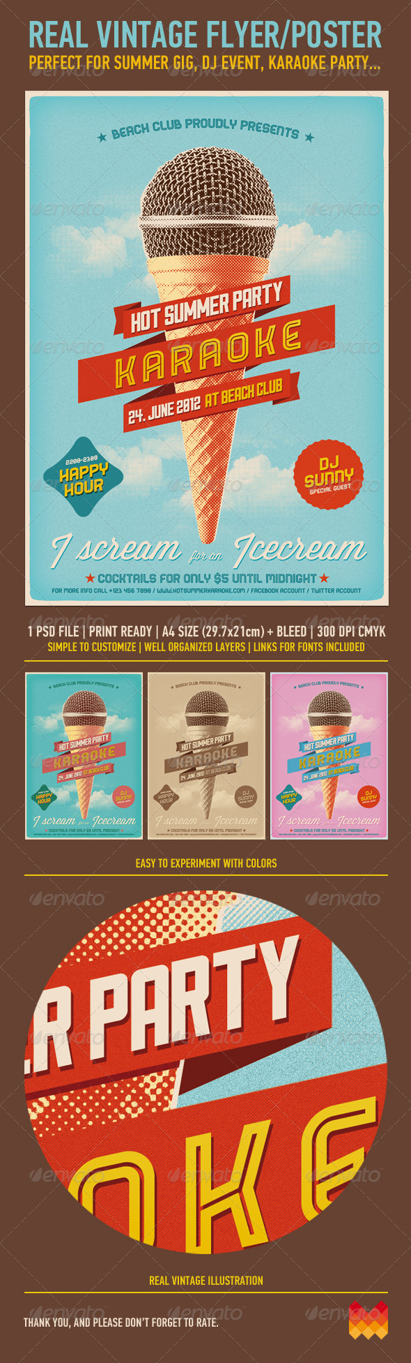 Vintage Poster - Flyers Print Templates