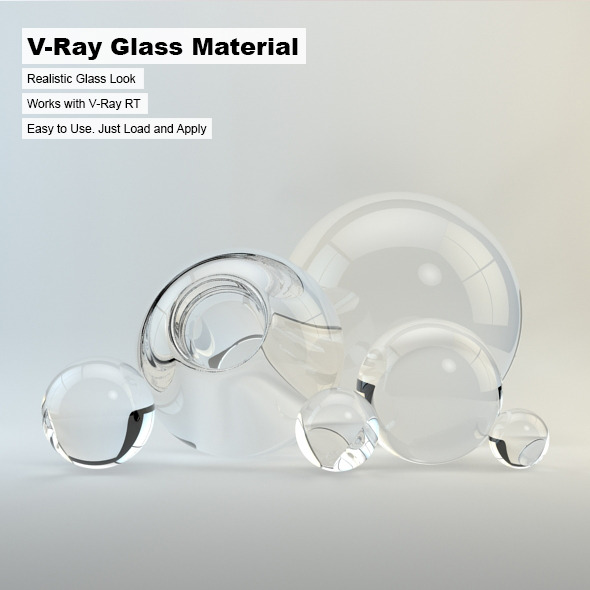 V-Ray Glass Material - 3DOcean Item for Sale