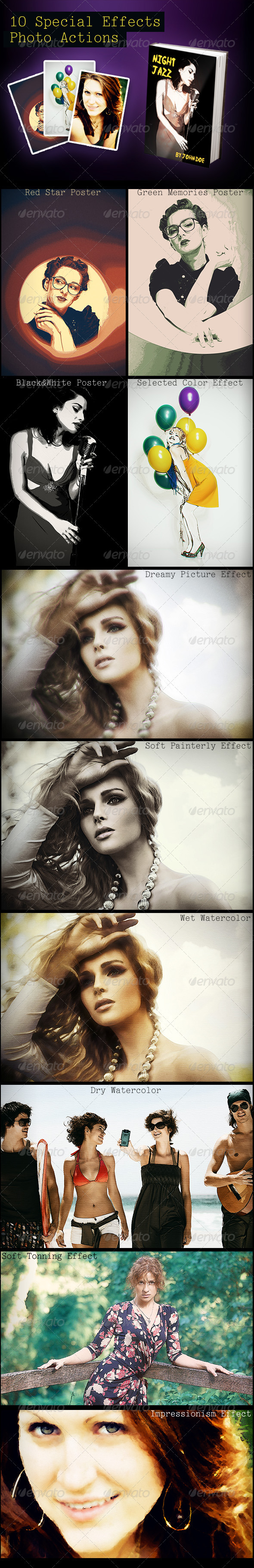 GraphicRiver 10 Special Effects Photo Actions 2463560 GraphicRiver 10 Special Effects Photo Actions 2463560
