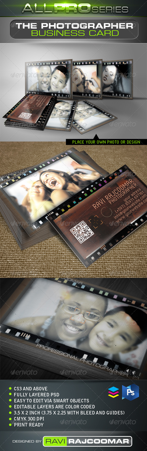 The Photographer Business Card - Creative Business Cards