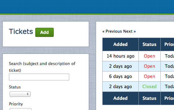 Help Desk Software Screenshot Help Desk Software Screenshot