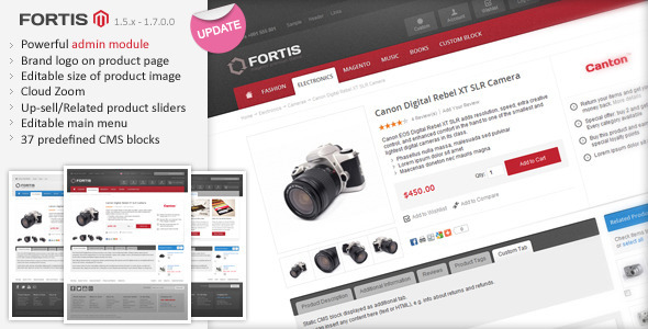 ThemeForest Fortis flexible Magento Theme 1744309 ThemeForest Fortis flexible Magento Theme 1744309