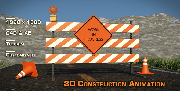“Site Construction” 3D Animation & Models - 3DOcean Item for Sale