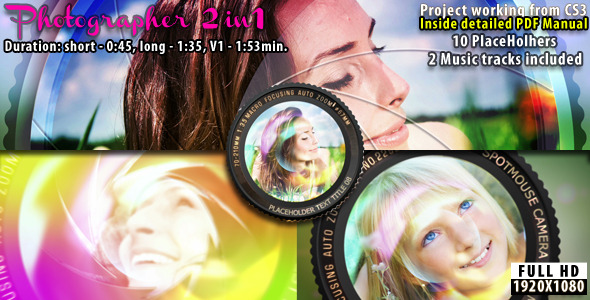 After Effects Project - VideoHive Photographer 2-in-1 Photo Album 2430526 After Effects Project - VideoHive Photographer 2-in-1 Photo Album 2430526