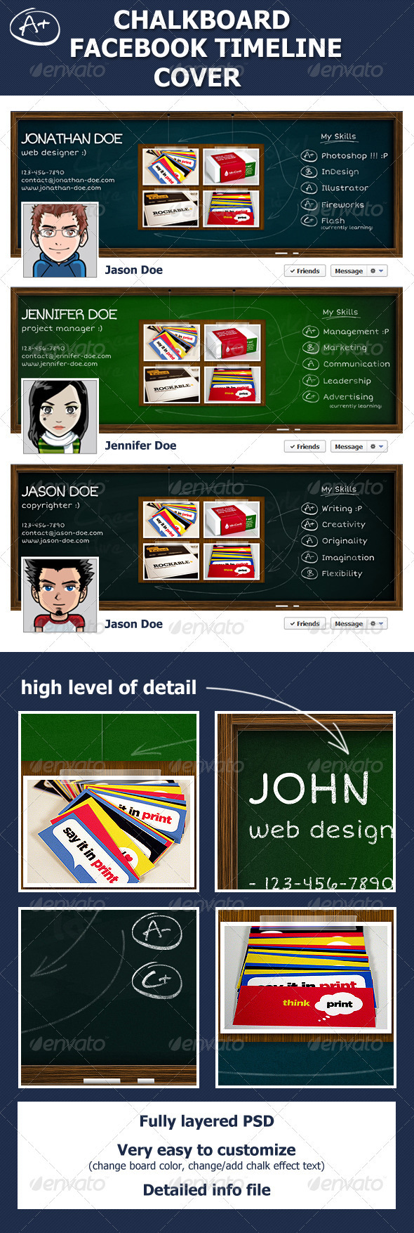 Chalkboard Facebook Timeline Cover - Facebook Timeline Covers Social Media