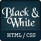 Black&amp;White - Premium HTML Template - ThemeForest Item for Sale