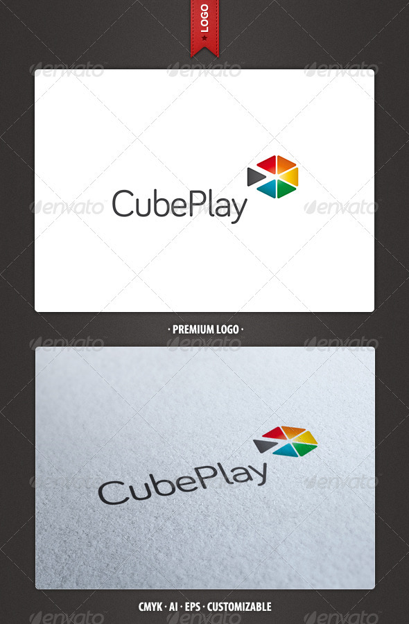 Cube Play Logo Template - Abstract Logo Templates