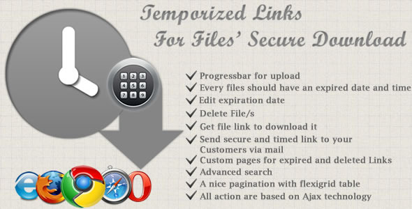 Temporized Links For Files' Secure Download - CodeCanyon Item for Sale