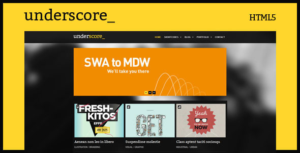 ThemeForest Underscore HTML5 Portfolio & Blog template 2508672 ThemeForest Underscore HTML5 Portfolio & Blog template 2508672