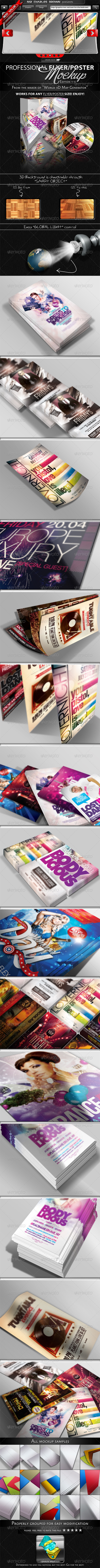 GraphicRiver Flyer & Poster Mockup Bundle 1-3 2510653 GraphicRiver Flyer & Poster Mockup Bundle 1-3 2510653