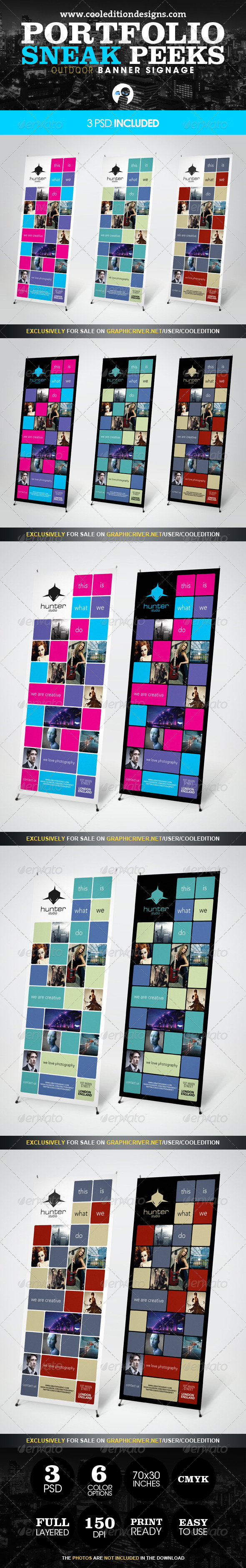 Portfolio Sneak Peeks - Outdoor Banner Signage - Signage Print Templates