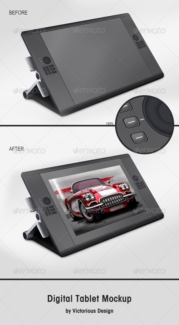 Digital Tablet Mockup - Mobile Displays