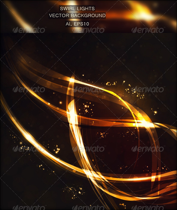 GraphicRiver Swirl Lights Vector Background 2518837 GraphicRiver Swirl Lights Vector Background 2518837