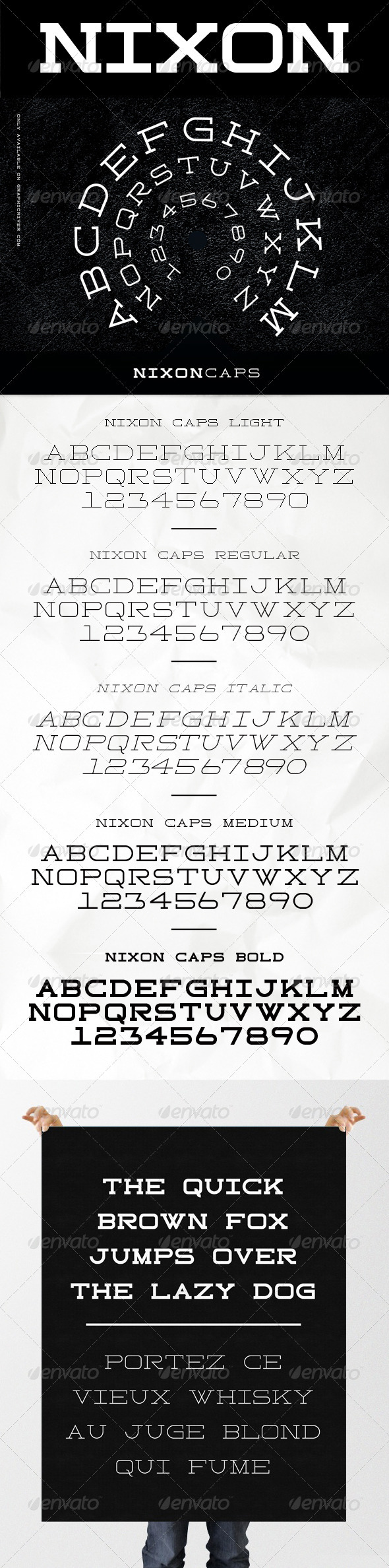 Nixon Caps - Sans-Serif Fonts