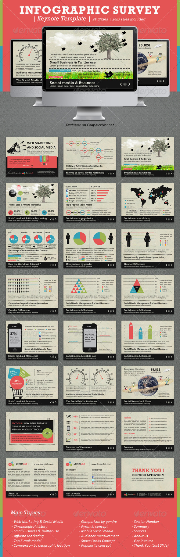 GraphicRiver Infographic Survey Keynote Template 2531114 GraphicRiver Infographic Survey Keynote Template 2531114
