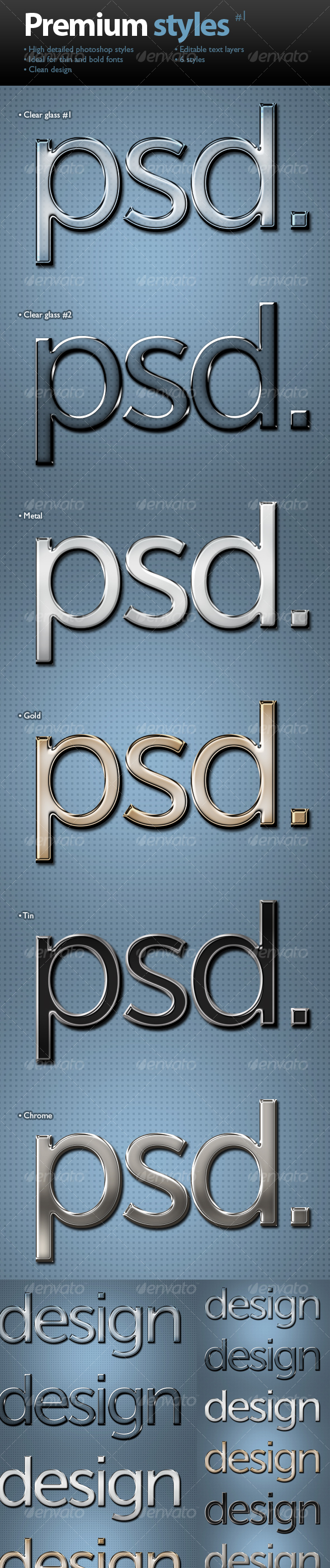 Premium text styles - Text Effects Styles