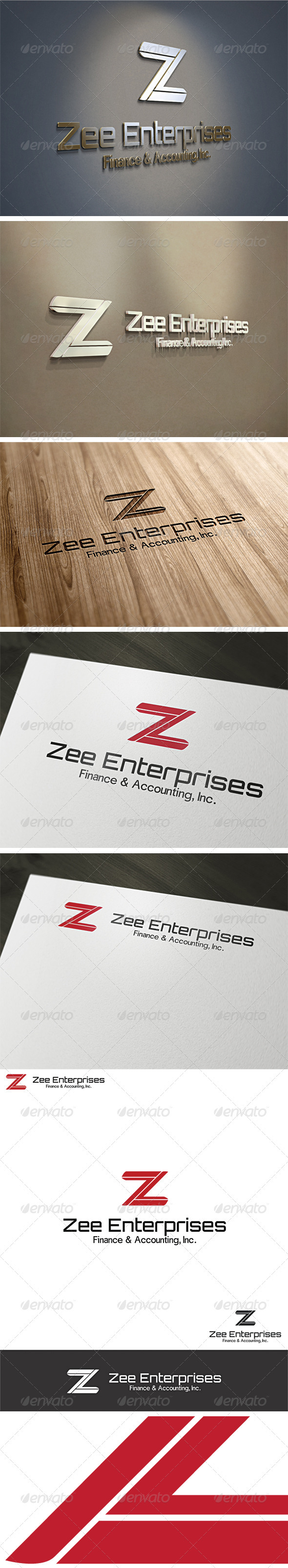 Letter Z - Zee Enterprises Logo Template - Letters Logo Templates