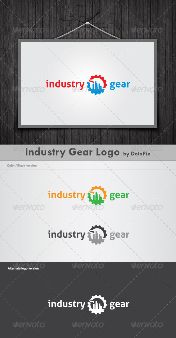 Industry Gear Logo - Buildings Logo Templates