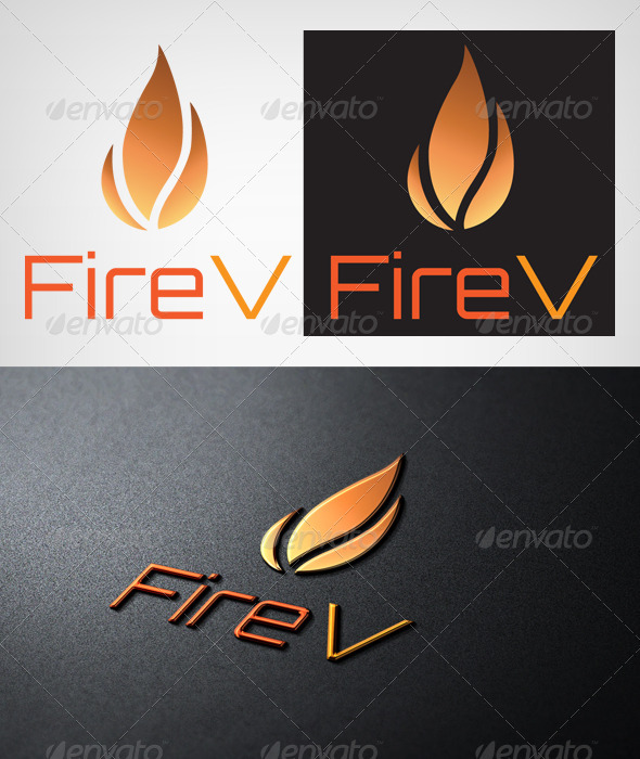 FireV - Letters Logo Templates