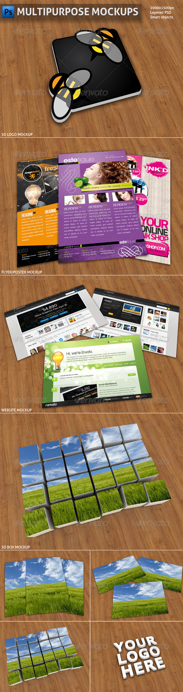 Multipurpose Mockups - Miscellaneous Print