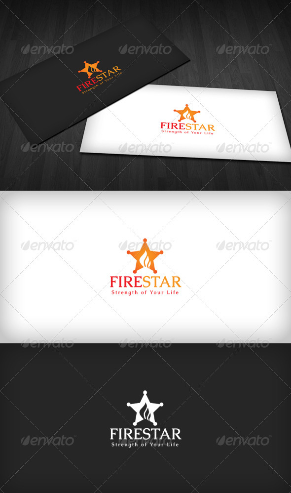 Fire Star Logo - Symbols Logo Templates