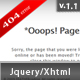 Fancy Jquery 404 Error Popup - ThemeForest Item for Sale