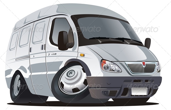 Vector Cartoon Van - Characters Vectors
