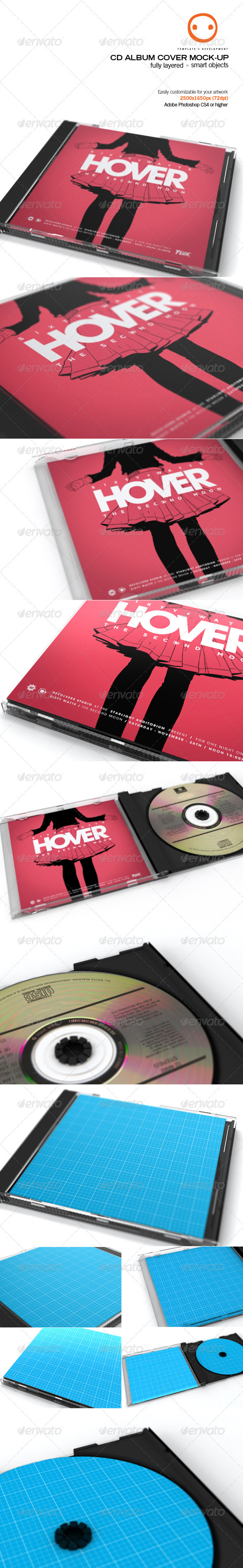 GraphicRiver CD Album Cover Mock-up 2533489 GraphicRiver CD Album Cover Mock-up 2533489