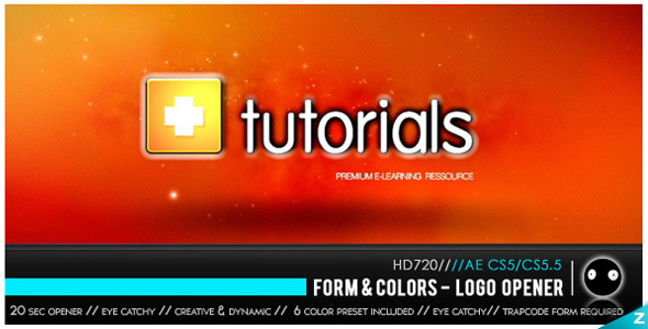 VideoHive Form & Colors Logo Opener 2539895 VideoHive Form & Colors Logo Opener 2539895