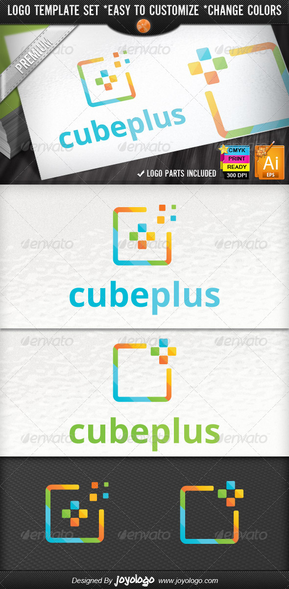 GraphicRiver Abstract Cube Pixel Modern Media Plus Logo Design 2555908 GraphicRiver Abstract Cube Pixel Modern Media Plus Logo Design 2555908